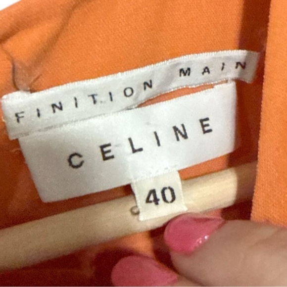 EUC - Celine Finition Main Sleeveless Dress - Size 40 - Peach - Picture 4 of 5